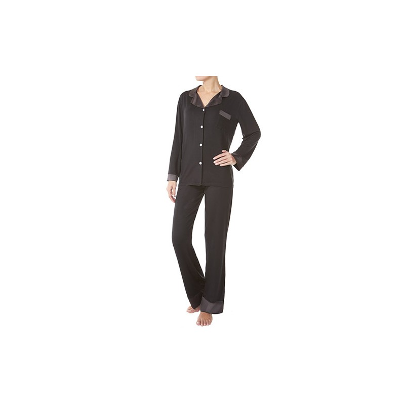 PIJAMA CAMISERO SANDRA SATIN