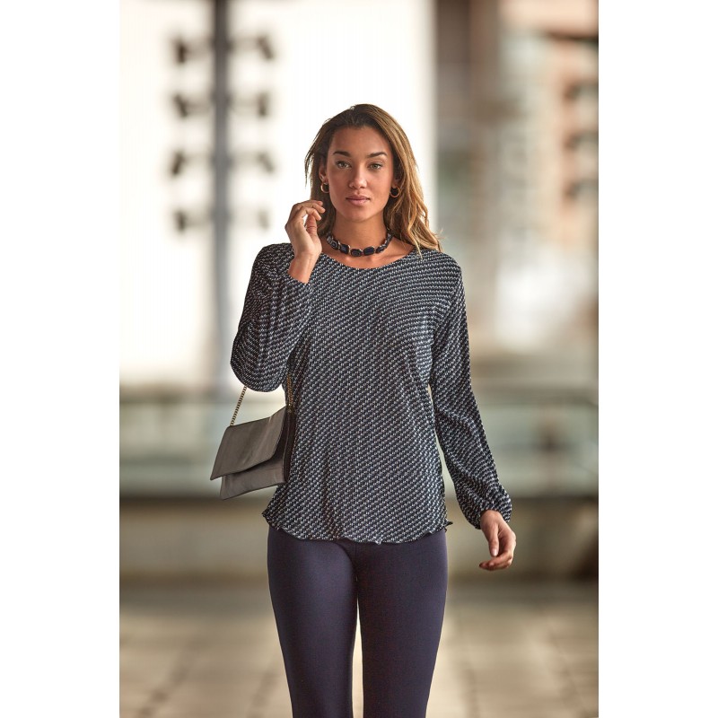 Camiseta M/L LOO PLISSET